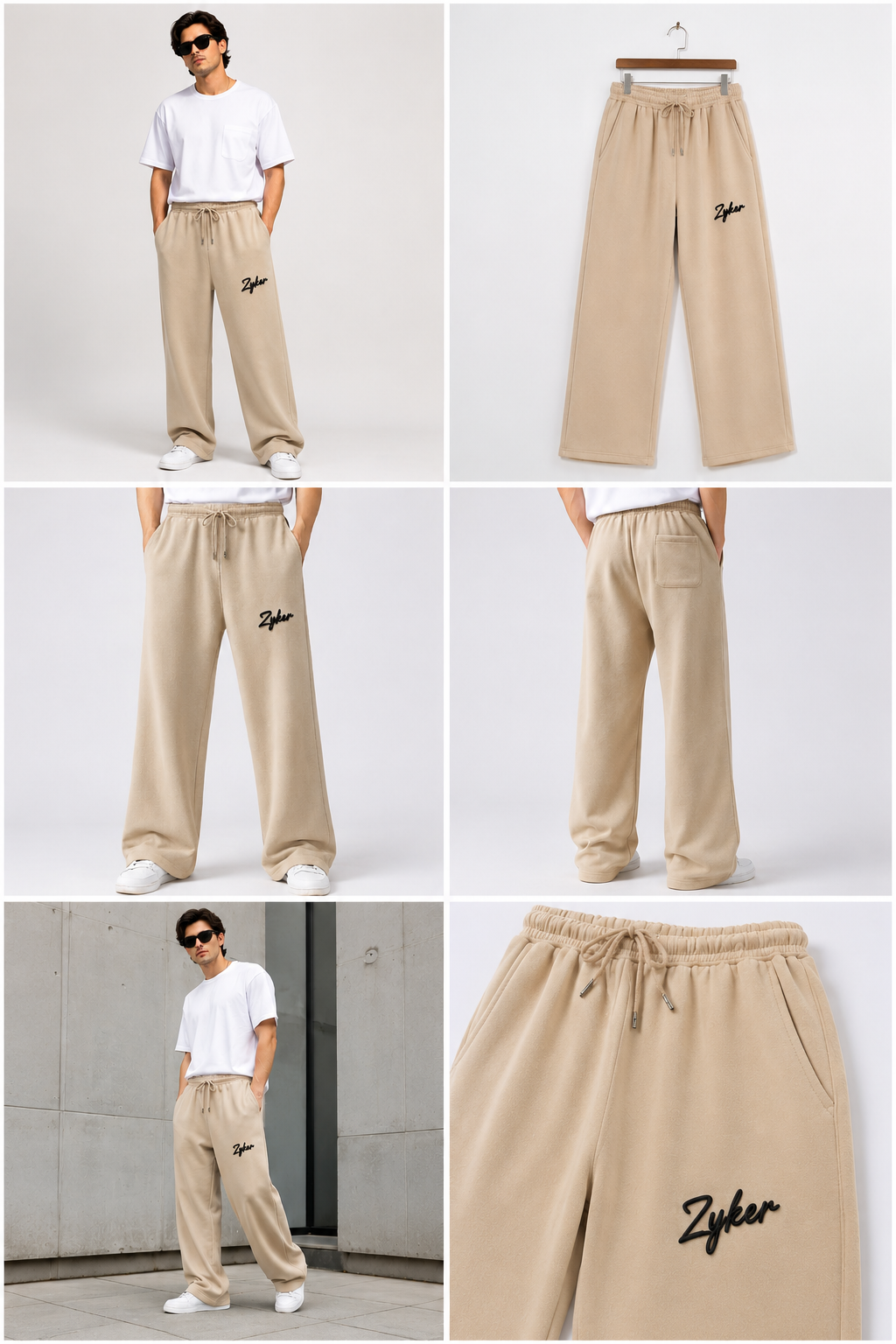 Zyken Premium Brown Straight Fit Terry Lower for Men