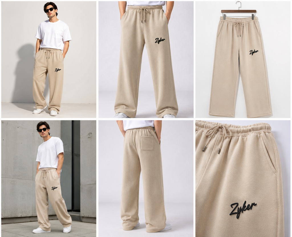 Zyken Premium Brown Straight Fit Terry Lower for Men