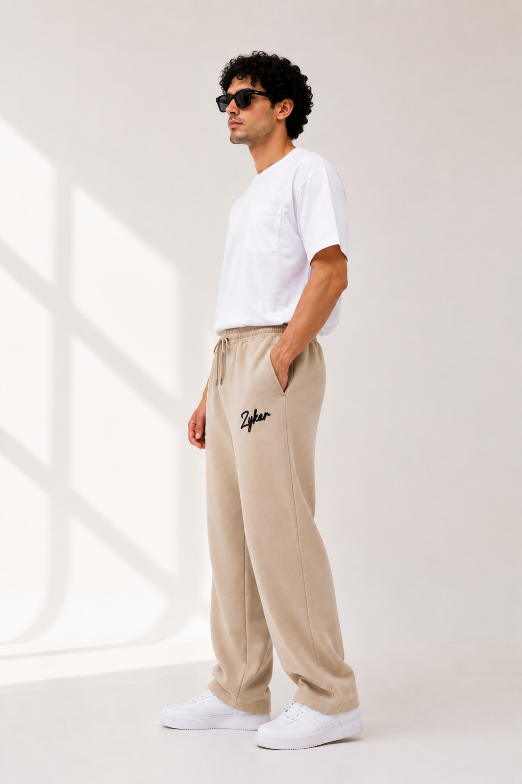 Zyken Premium Brown Straight Fit Terry Lower for Men
