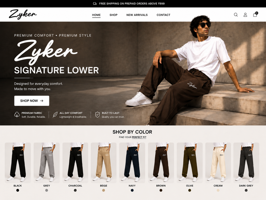 Zyken women Signature Premium Straight Fit Terry Lower - gray