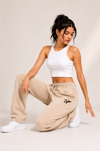 *Zyker Signature Premium Straight Fit Terry Lower – beige