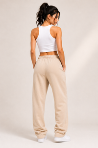 *Zyker Signature Premium Straight Fit Terry Lower – beige