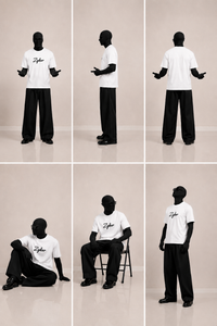 Zyker cotton Terry oversize t-shit – white