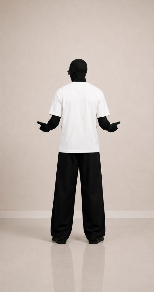 Zyken  cotton Terry oversize t-shit – white