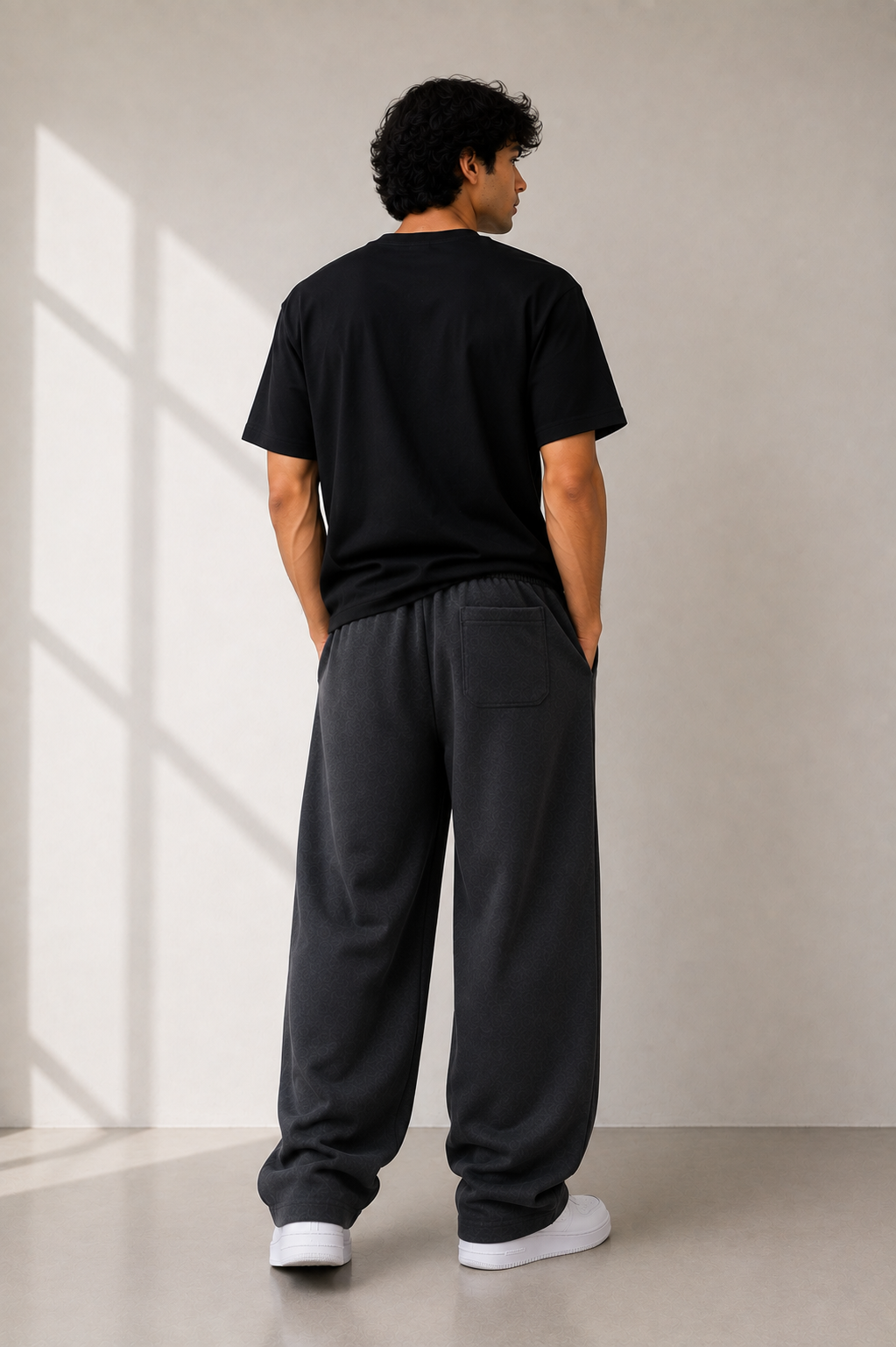 Zyken Signature Charcoal Straight Fit Lower | Premium Terry Cotton | Men