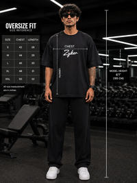 Zyker Signature Oversized Pure Cotton T-Shirt – Black