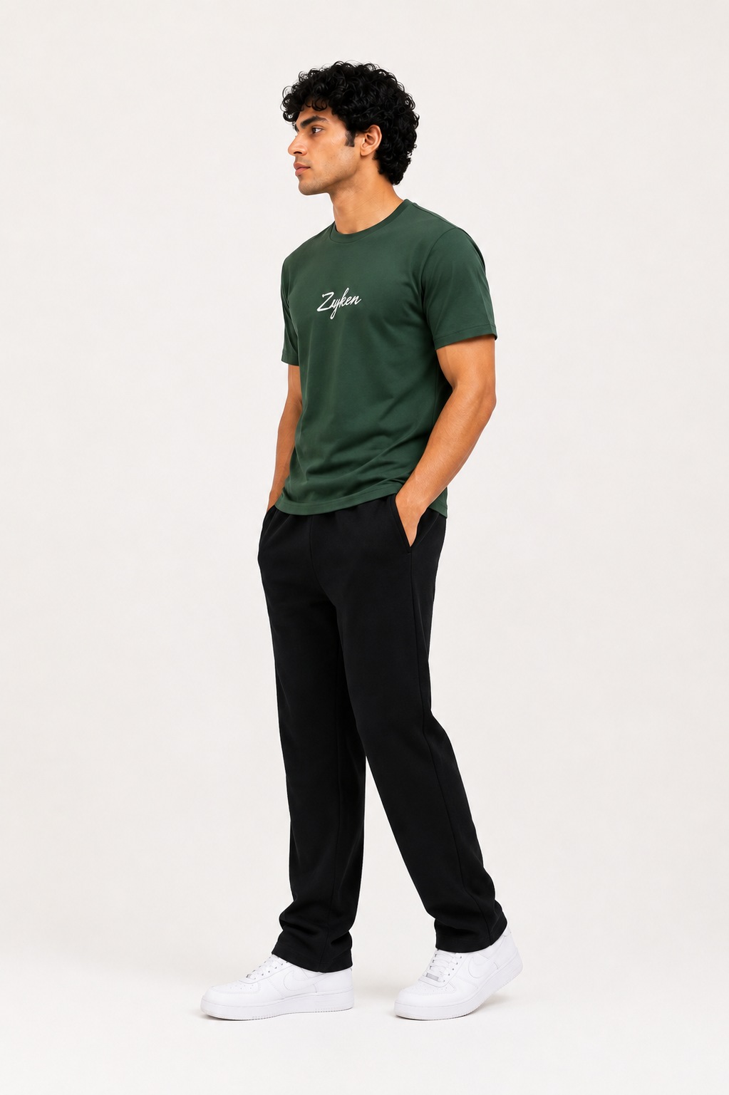 Zyker Premium Regular Fit Crew Neck T-Shirt – Green