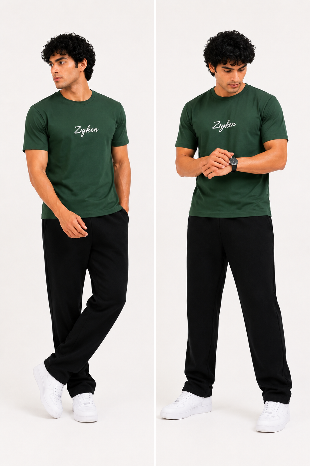 Zyker Premium Regular Fit Crew Neck T-Shirt – Green